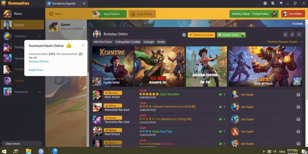 Menu kustomisasi karakter yang menarik