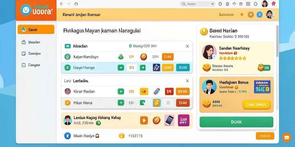 Beragam pilihan permainan untuk setiap selera.