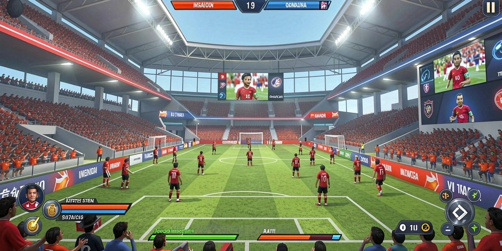 Fitur multiplayer yang memungkinkan bersaing dengan teman.