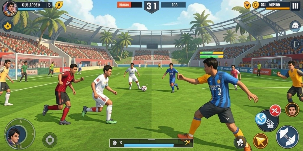 Tangkapan layar fitur multiplayer dengan teman-teman.