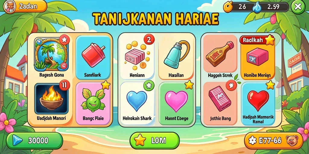 Misi seru yang menantang setiap pemain.